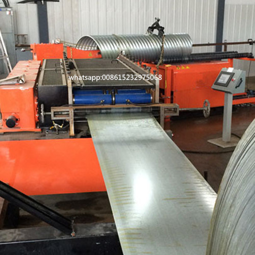 Steel helically corrugated pipe machine (3)
