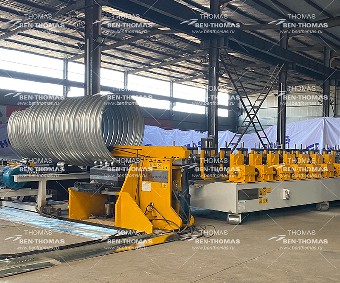High Quality Metal Culvert Pipe Production Line – Metal Spiral Corrugated Pipe Machine – Thomas detail pictures