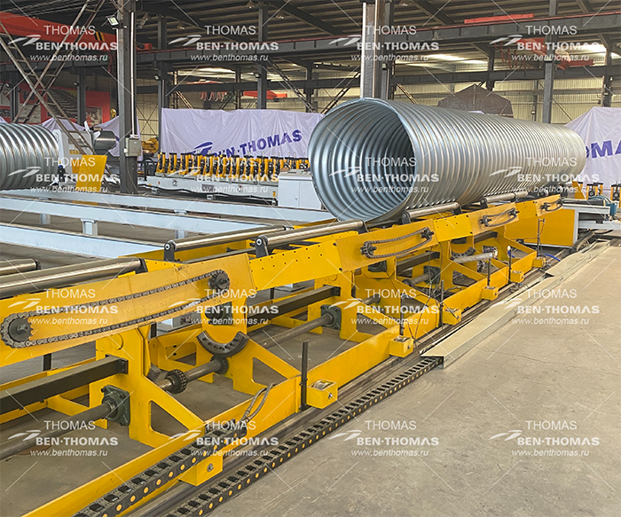 High Quality Metal Culvert Pipe Production Line – Metal Spiral Corrugated Pipe Machine – Thomas detail pictures