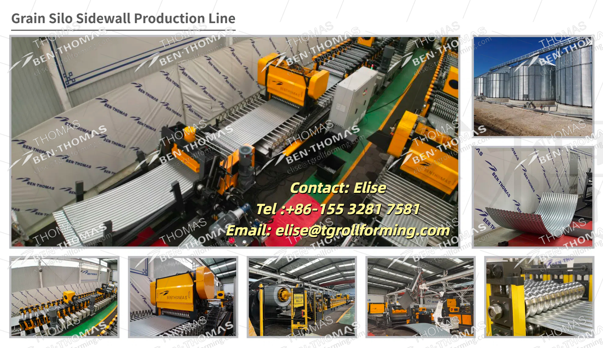 Ben-Thomas Grain Bin Silo Roll Forming Line