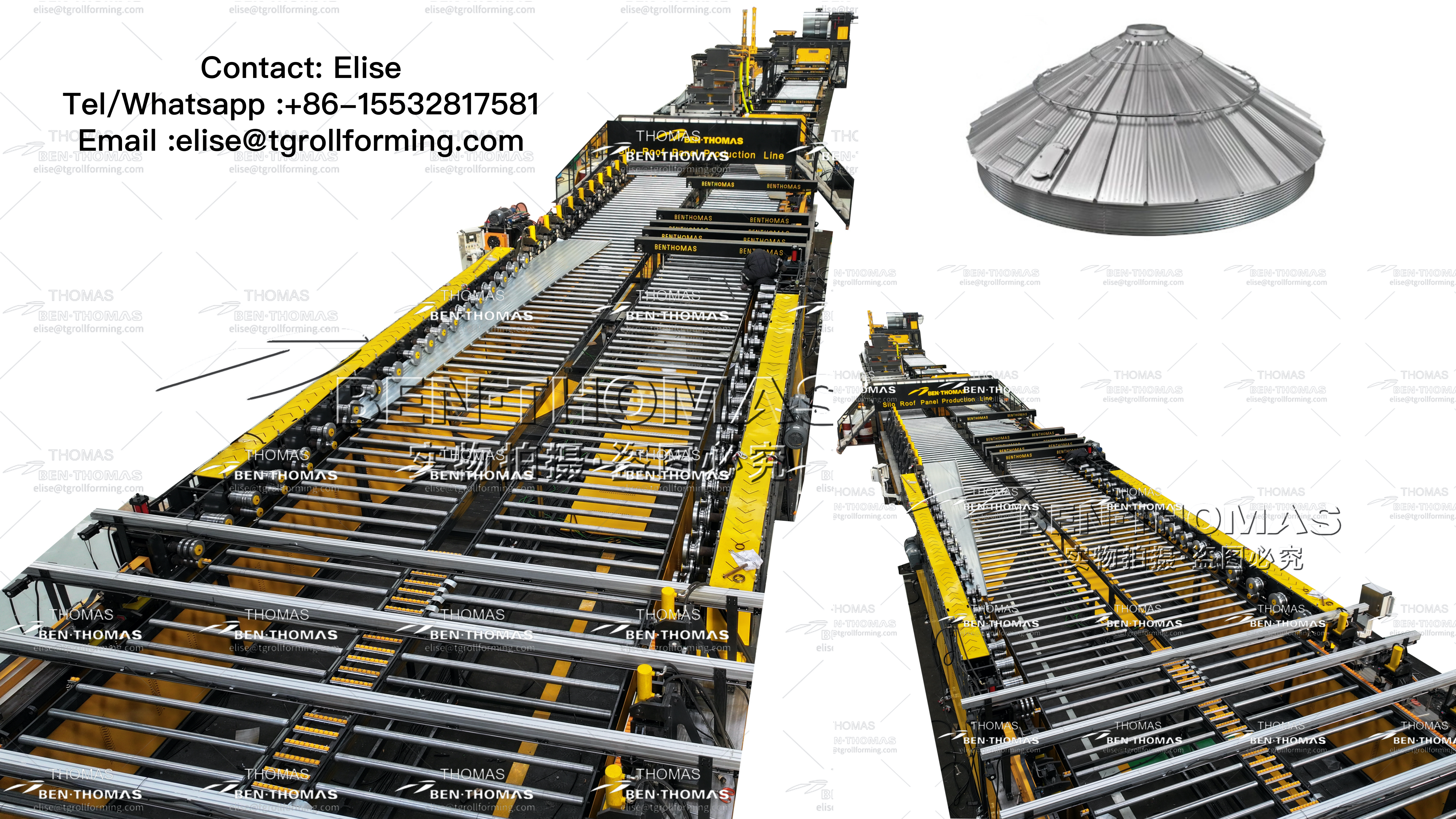 BEN-THOMAS: GRAIN BIN SILO ROOF PANEL FORMING LINE